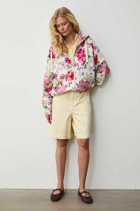 Medicine bluza rozpinana z kapturem damska bawełniana beżowa