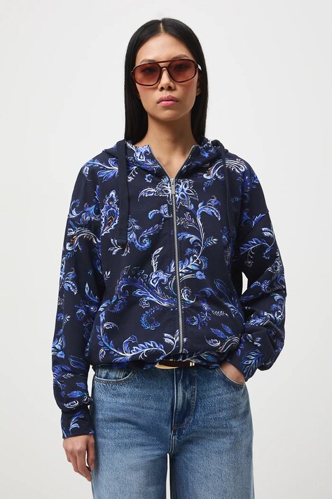 Medicine bluza z kapturem damskie granatowa