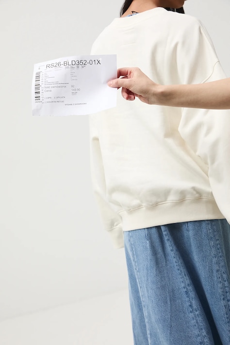 Medicine bluza damska kolor beżowy z nadrukiem