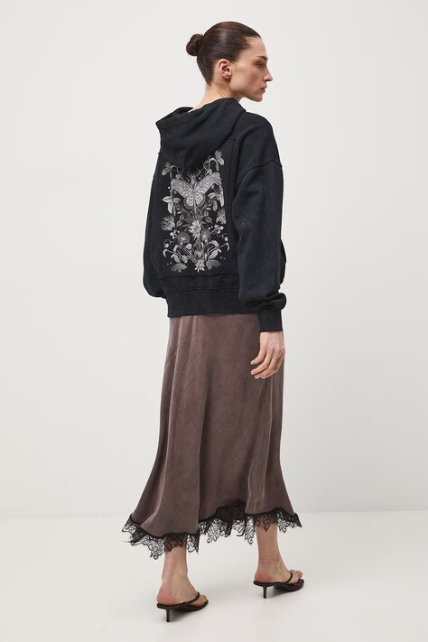 Medicine bluza rozpinana z kapturem damska bawełniana szara