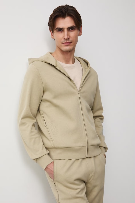 Medicine bluza rozpinana z kapturem męska zielona