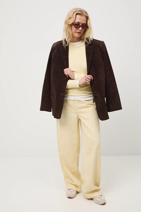 Medicine longsleeve damski kolor żółty