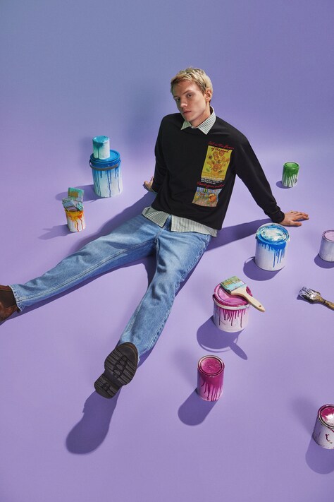 Medicine longsleeve bawełniany męski kolor czarny z nadrukiem