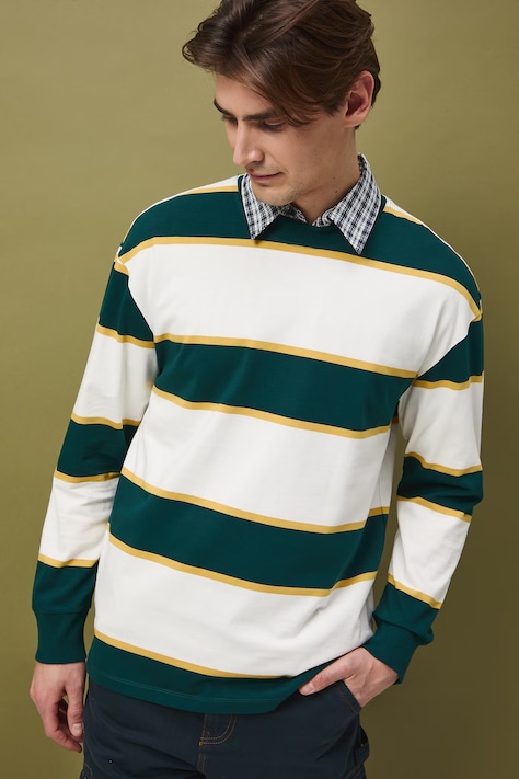 Medicine longsleeve męski bawełniany beżowy