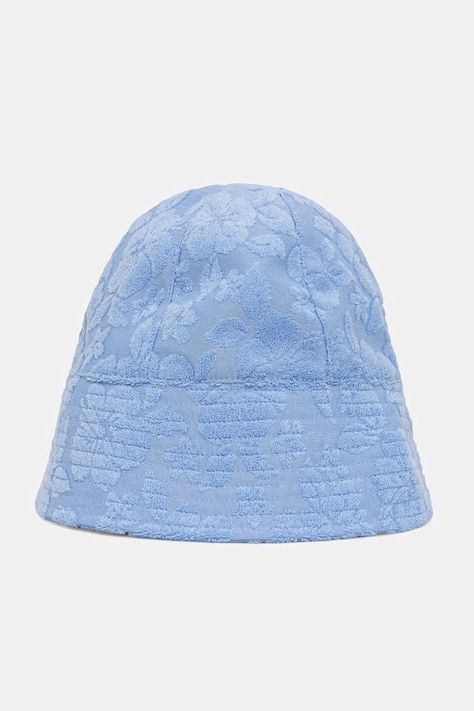 Kapelusz bucket damski niebieski RS26-CAD901