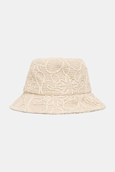 Medicine kapelusz damski bawełniany biały