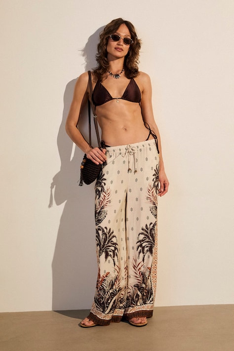 Plavková podprsenka dámska hladká hnedá RS26-EUD703