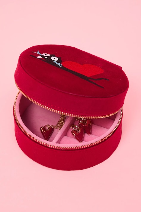 Šperkovnica z kolekcie Valentine’s Day červená farba RS26-JEU252