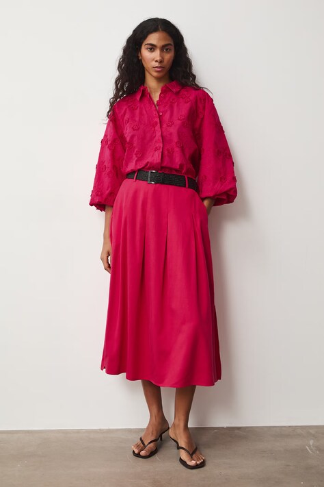 Medicine koszula damska bawełniana różowa w kwiaty