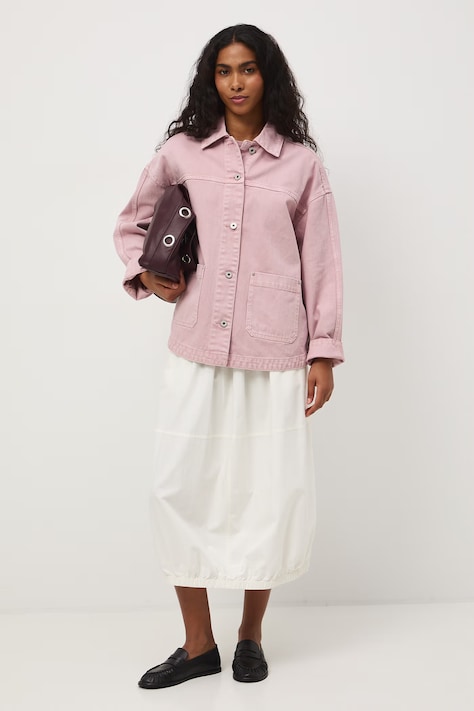 Medicine koszula damska bawełniana różowa gładka