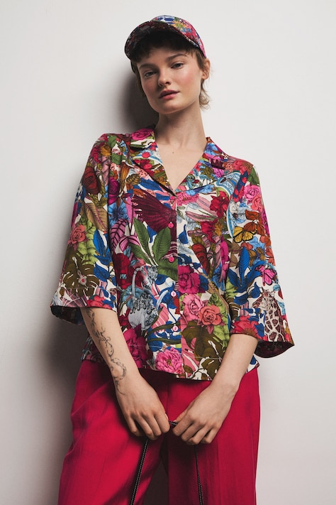 Koszula damska z lyocellem z kolekcji Ilona Tambor x Medicine multicolor RS26-KDD650