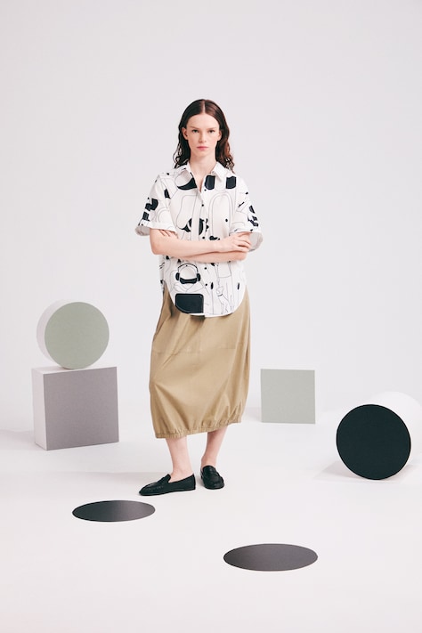 Košile ženská bavlněná by Marcela Wokan, Graphics Series vícebarevná RS26-KKD450