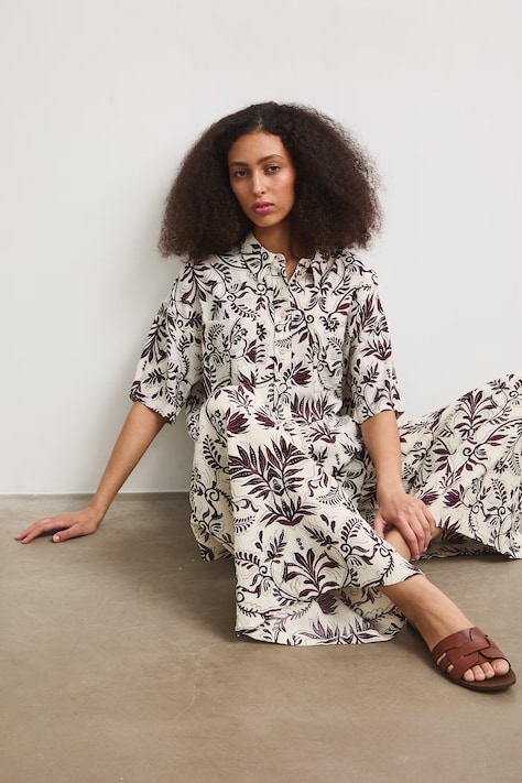 Koszula damska z wiskozą beżowa RS26-KKD904