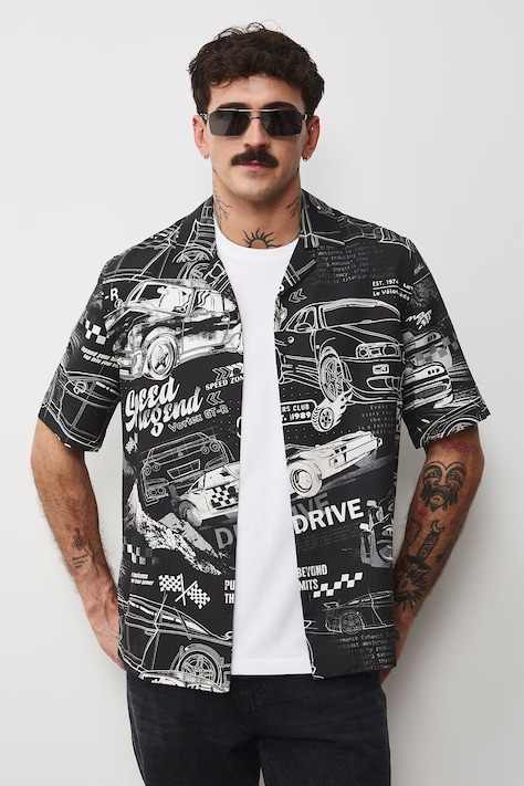 Medicine koszula męska kolor multicolor relaxed