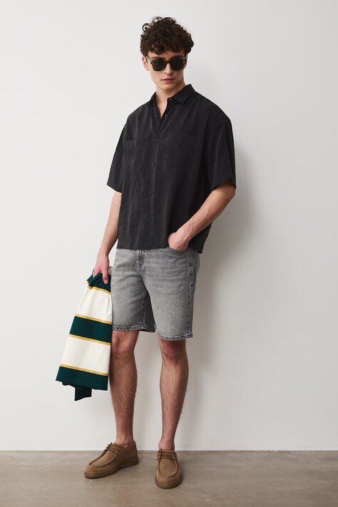 Medicine koszula męska z modalem czarna gładka