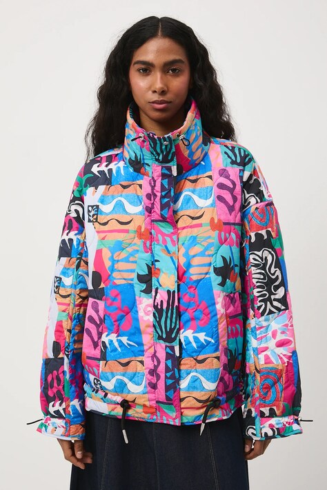 Medicine kurtka damska kolor multicolor przejściowa oversize