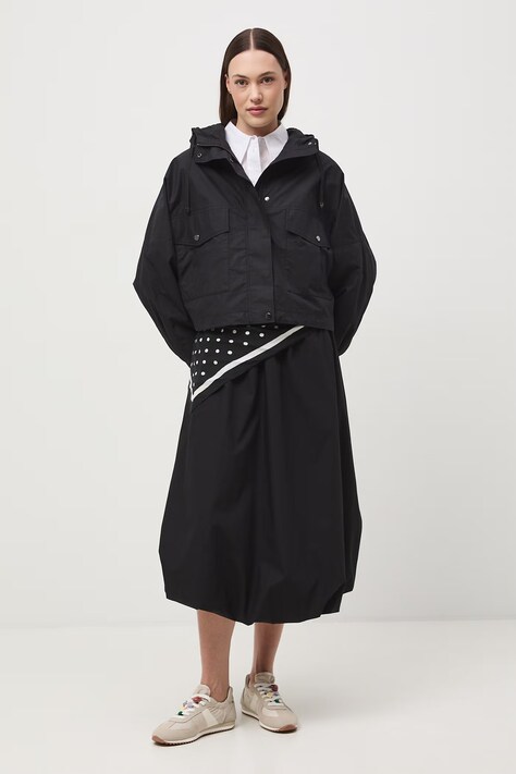 Medicine krótka kurtka damska z bawełny czarna