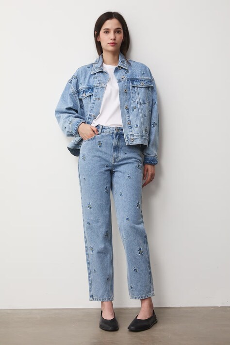 Medicine kurtka damska jeansowa niebieska