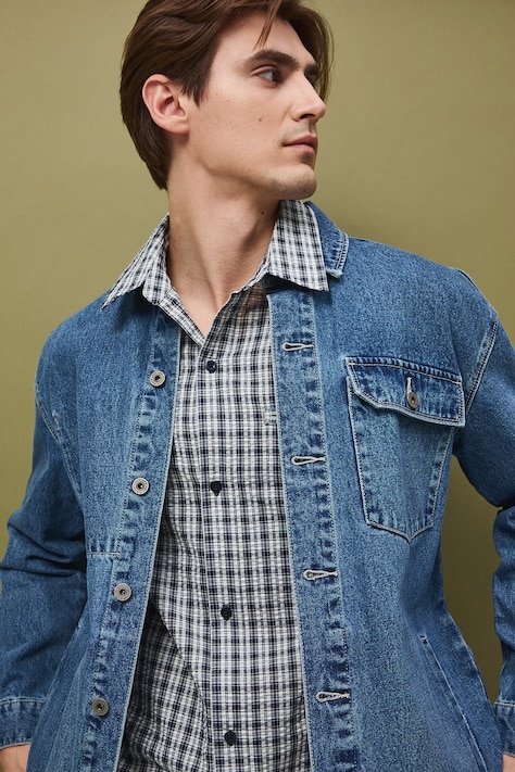 Bunda mužská džínová modrá RS26-KUM512