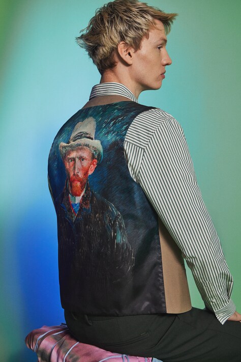 Medicine kamizelka męska kolor beżowy