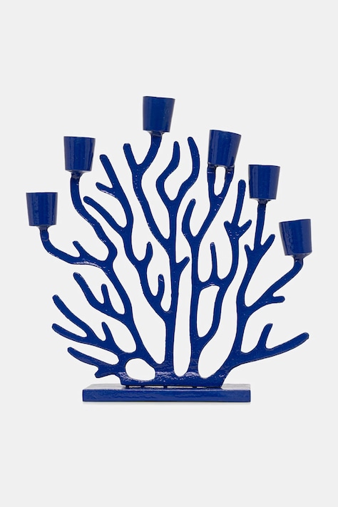 Medicine świecznik dekoracyjny kolor niebieski