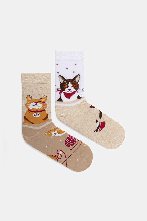 Medicine skarpetki bawełniane 2-pack kolor multicolor