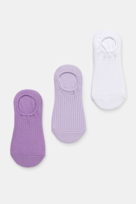 Skarpety stopki damskie bawełniane w prążki 3-pack multicolor RS26-LGD530