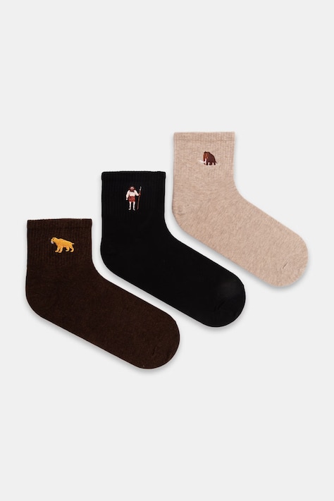 Skarpety męskie bawełniane 3-pack multicolor RS26-LGM704