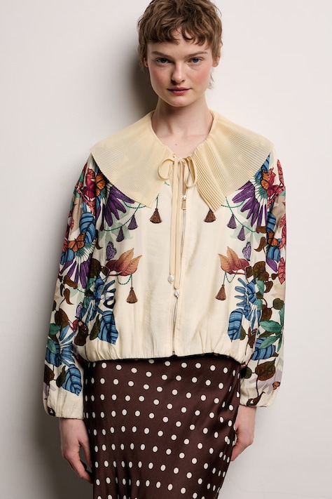 Marynarka damska z wiskozy z kolekcji Ilona Tambor x Medicine multicolor RS26-MKD650