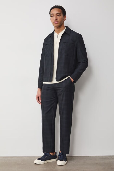 Medicine marynarka męska z wiskozą granatowa