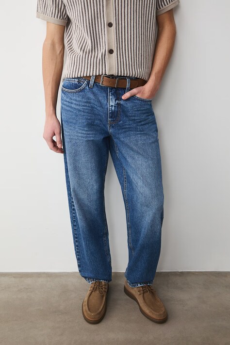 Medicine mokasyny zamszowe męskie kolor brązowy