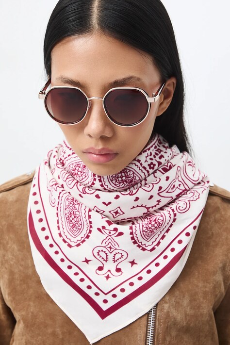 Medicine okulary przeciwsłoneczne okrągłe damskie brązowe