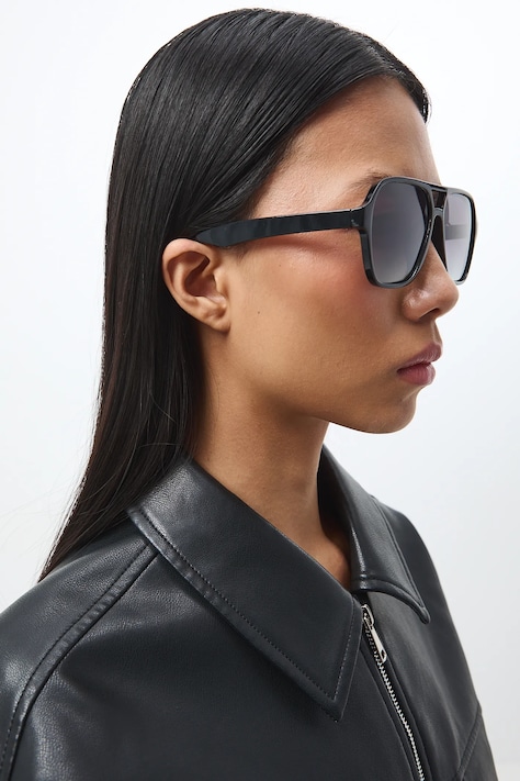 Medicine okulary przeciwsłoneczne pilotki damskie czarne