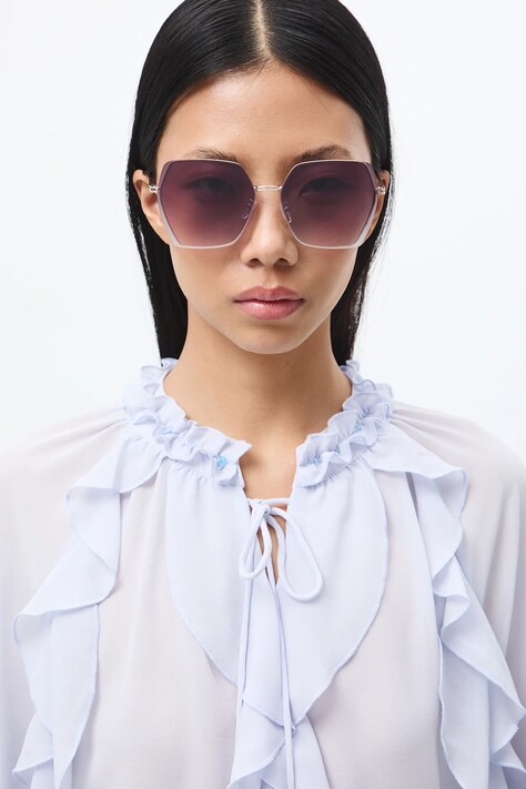 Okulary przeciwsłoneczne damskie czarne RS26-OKD505