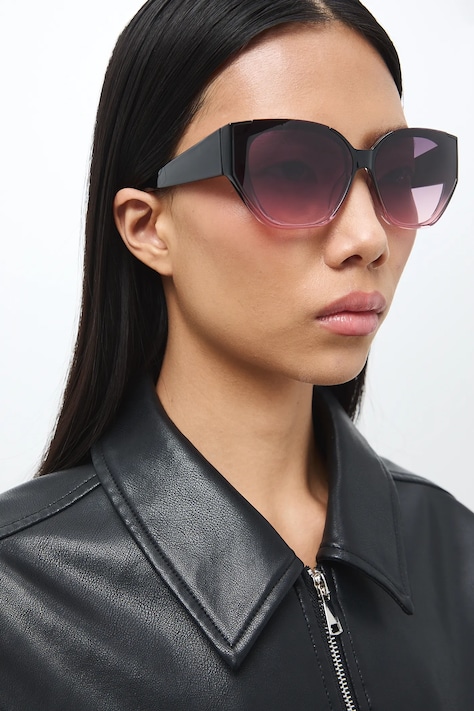 Sluneční brýle „kočičí oči“ ženské růžové RS26-OKD507