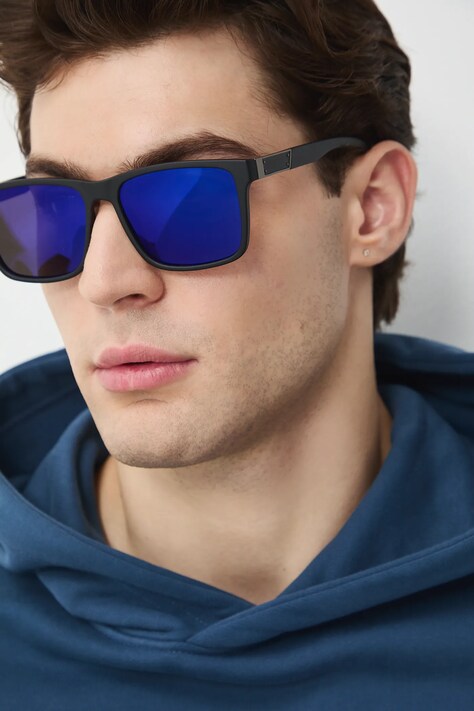 Medicine okulary przeciwsłoneczne męskie niebieskie