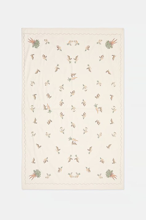 Bavlněný ubrus béžová barva RS26-ORU423