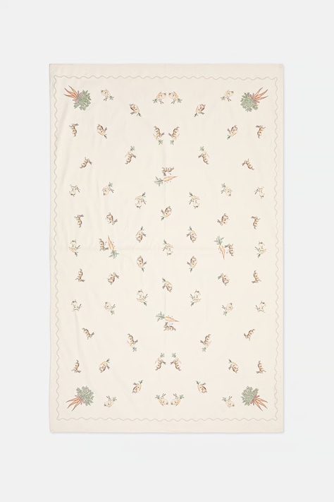 Bavlněný ubrus béžová barva RS26-ORU423