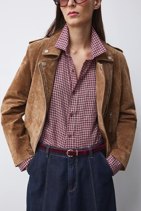 Medicine pasek damski bordowy