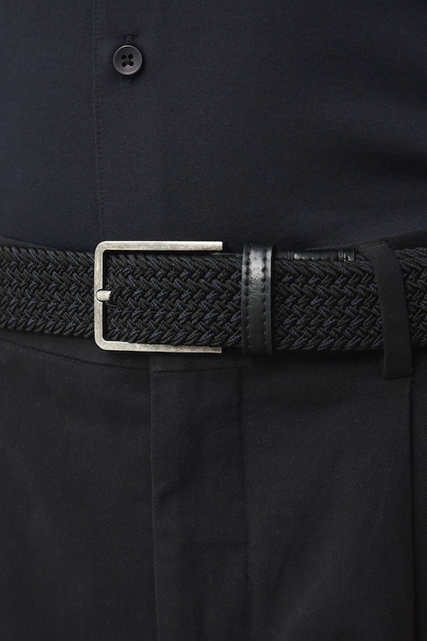 Medicine pasek pleciony męski czarny