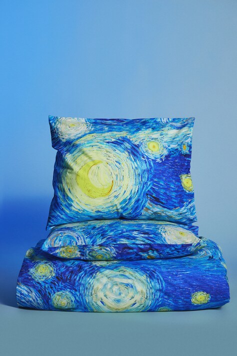 Medicine komplet pościeli bawełnianej kolor granatowy