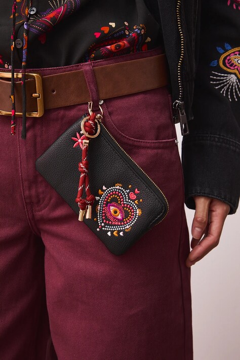 Medicine portfel damski kolor czarny