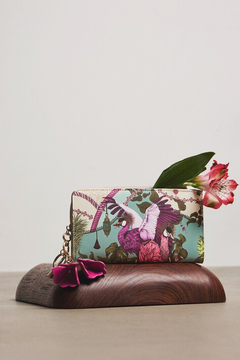 Medicine portfel damski z imitacji skóry multicolor