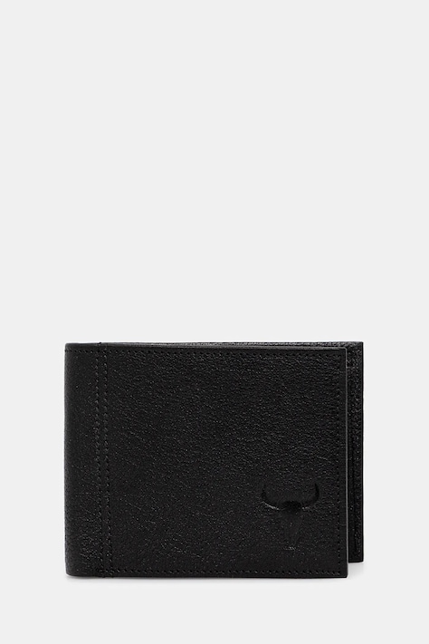 Medicine portfel skórzany męski kolor czarny