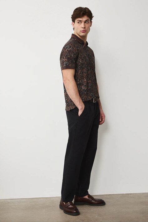 Medicine polo męskie brązowe