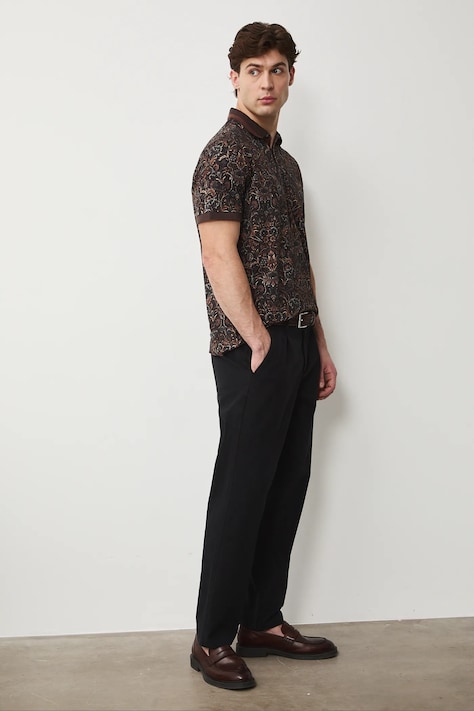 Medicine polo męskie brązowe