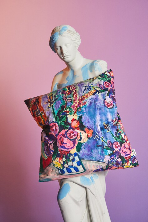 Medicine poszewka dekoracyjna na poduszkę kolor fioletowy