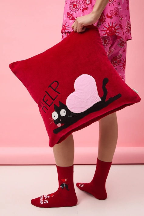 Poszewka dekoracyjna na poduszkę z kolekcji Valentine’s Day kolor czerwony RS26-PSU209