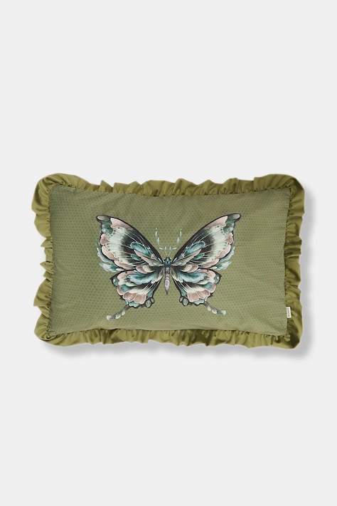 Dekorativní povlak na polštář 60 x 40 cm s potiskem zelená barva RS26-PSU401