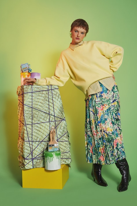 Spódnica damska maxi z kolekcji Eviva L'arte kolor multicolor RS26-SDD250